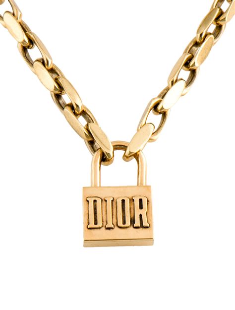 dior necklace padlock|christian Dior jewelry necklace.